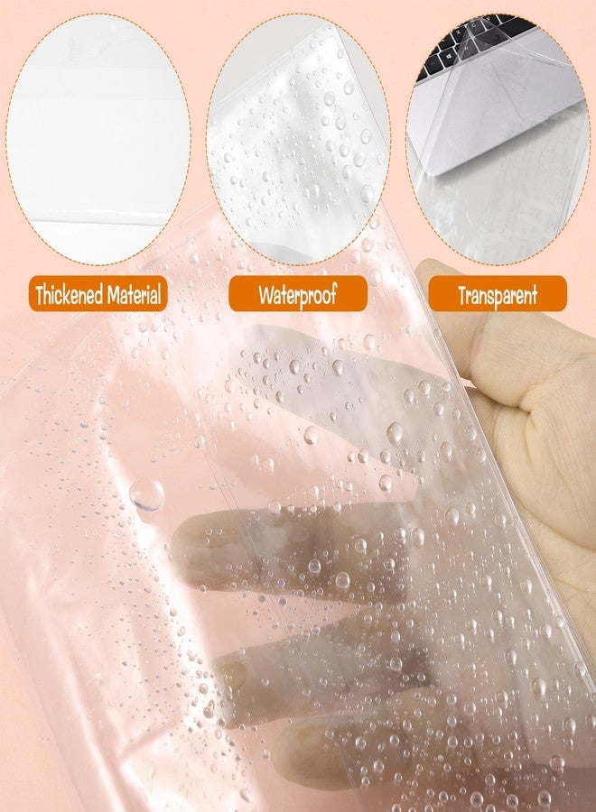AIHSUMC 4 Pack A5 Clear Cover, Transparent A5 Jelly Planner Cover Waterproof Notebook Cover Plastic Sleeves Slip on Book Covers for Journal Weeks Planners and Books - Image 3